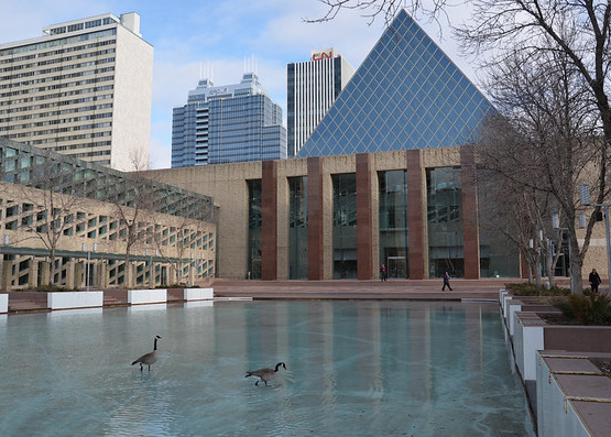 Square at the Edmonton City Hall