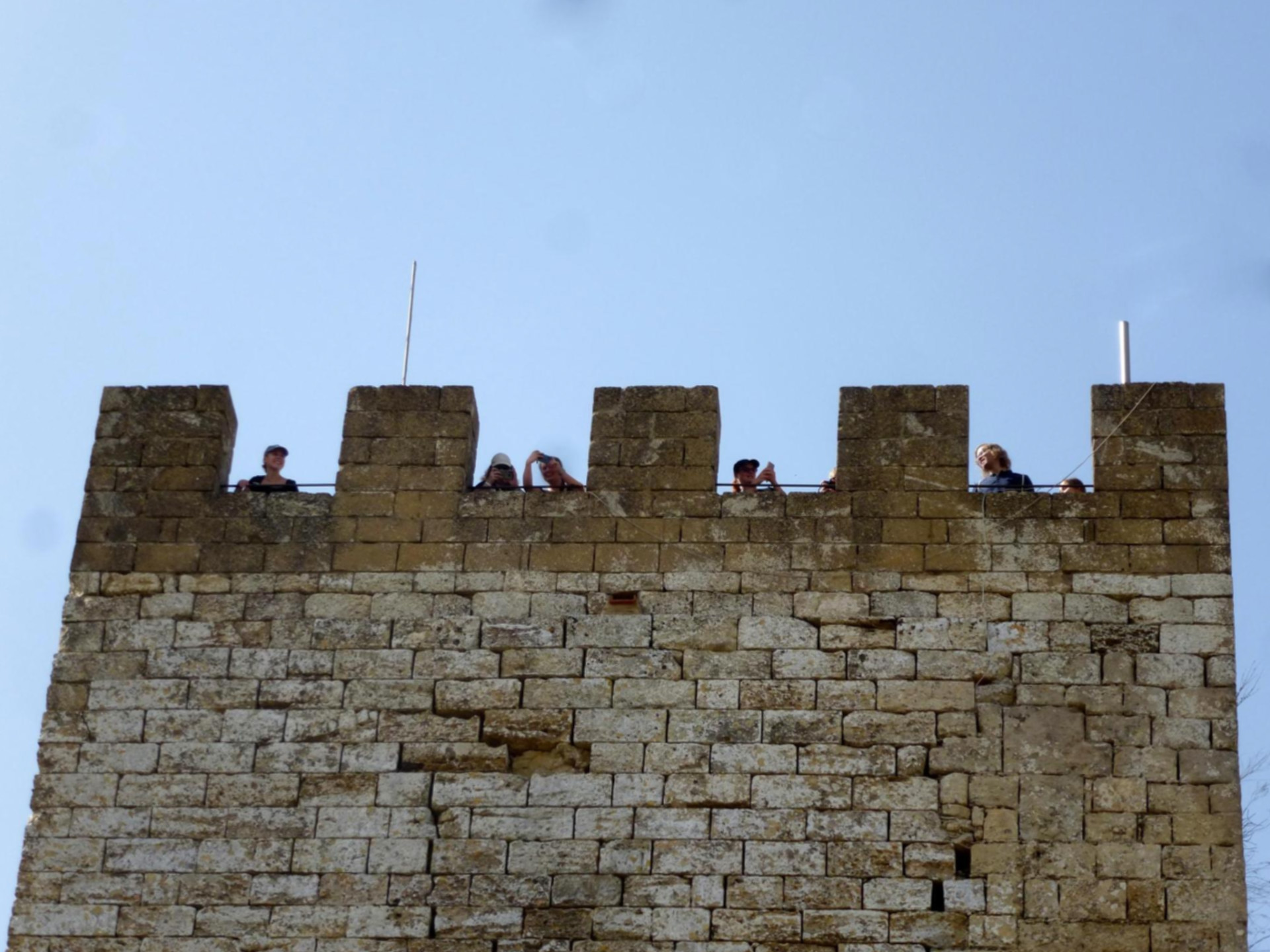 Das Castello di Lombardia in Enna [Foto: Sebastian Eckert].