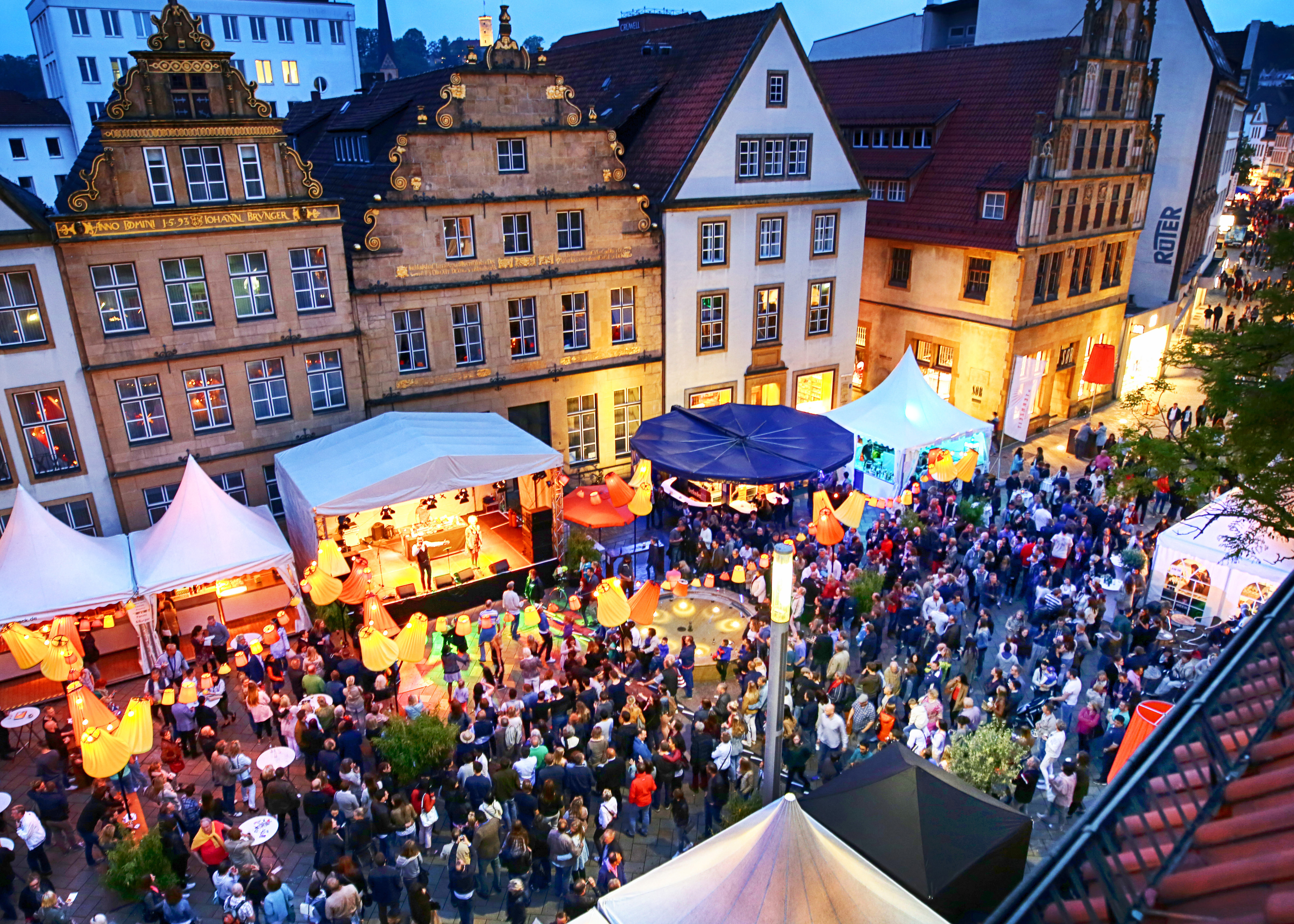 Bielefelder Leinewebermarkt in the Historic Center