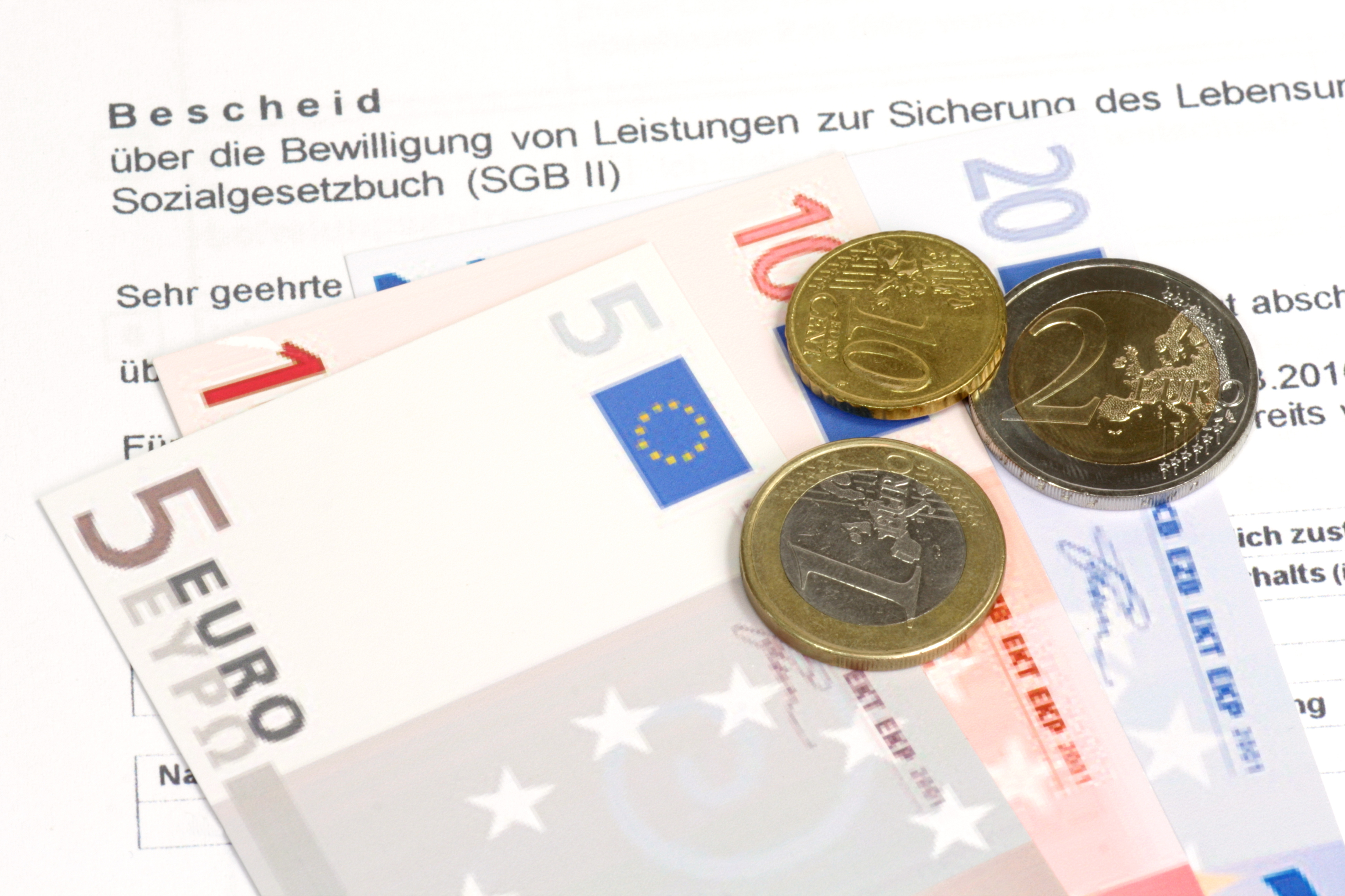 Geld auf SGB II Formular 