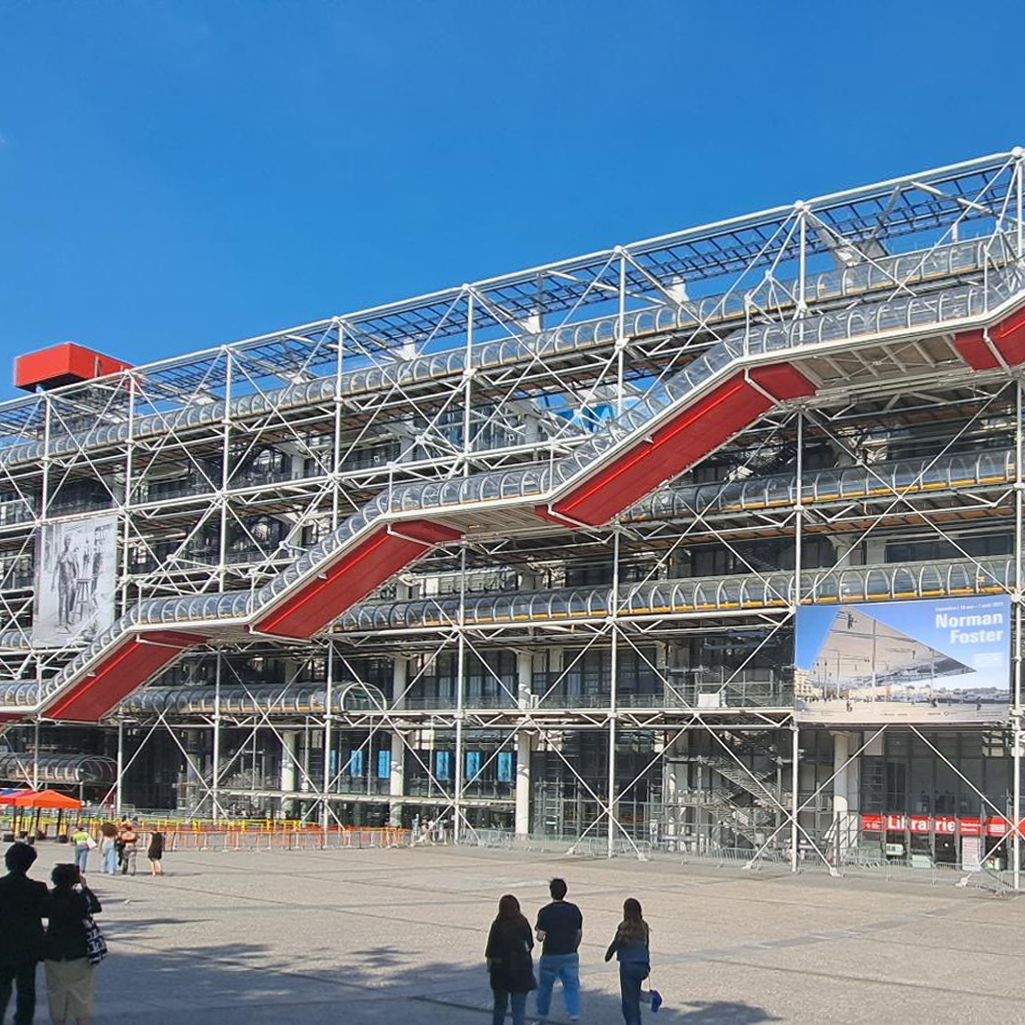 centre Pompidou Fassade Eingang