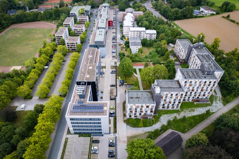 Studierendenwohnheim Luftaufnahme