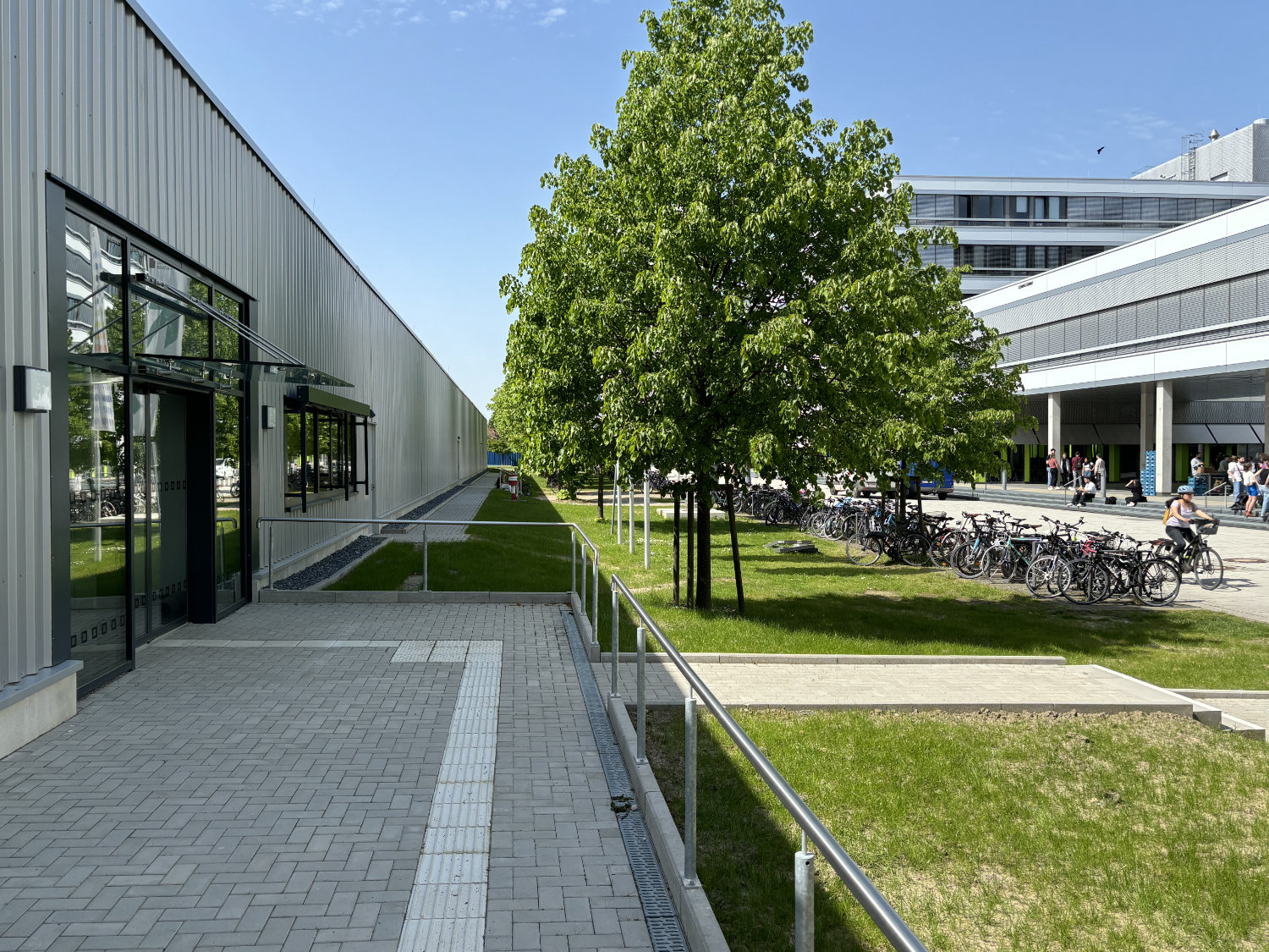 Interimsgebäude der Universitätsbibliothek: Eingang