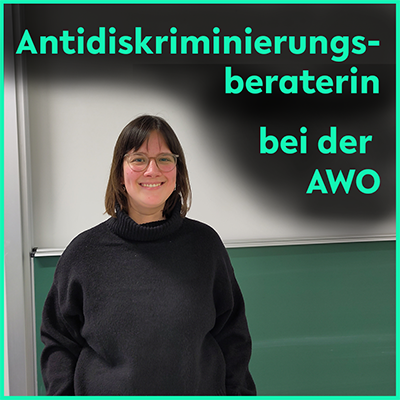 Eine Frau präsentiert ihren Job bei der BO-Woche