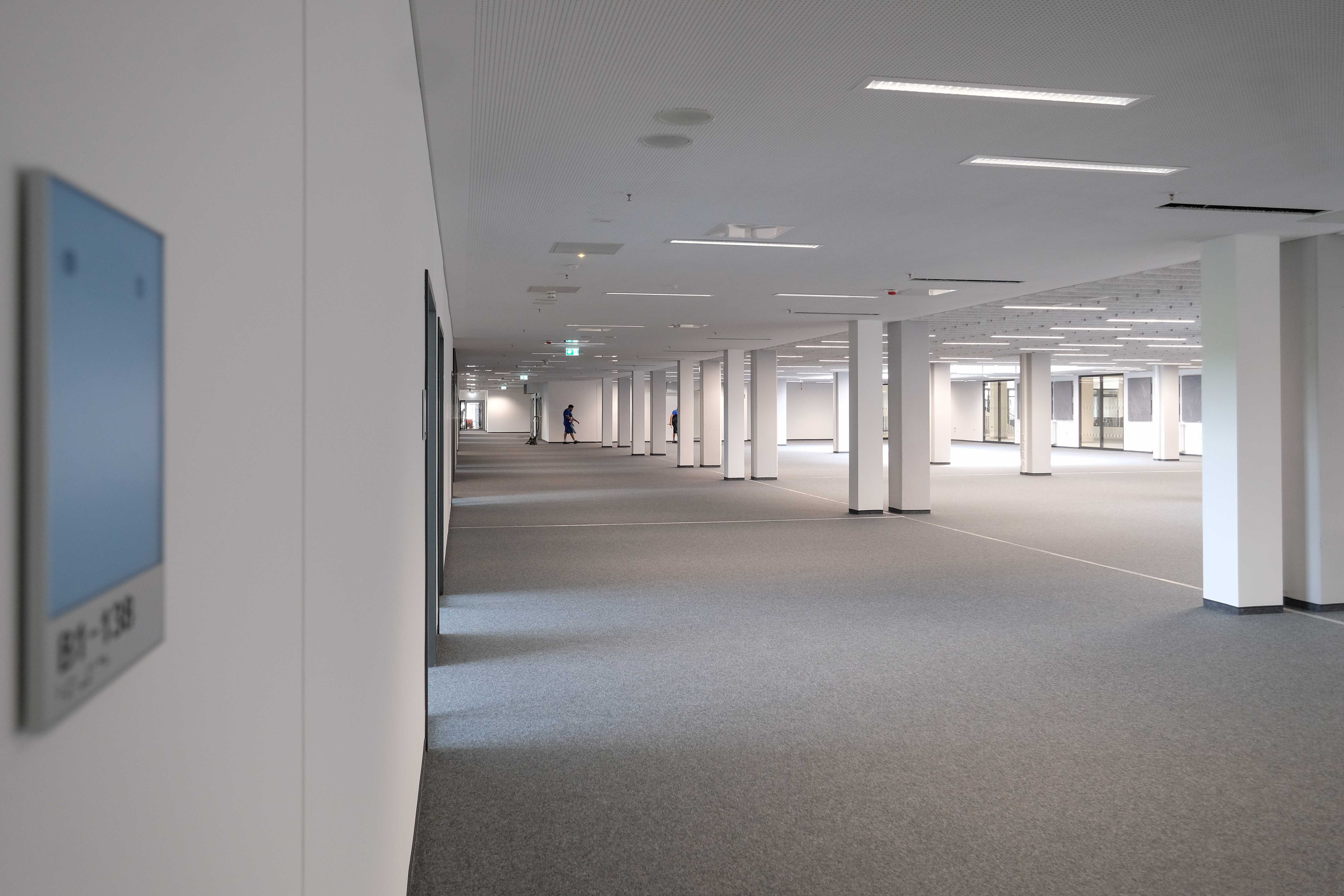 Blick in die neue Bibliothek