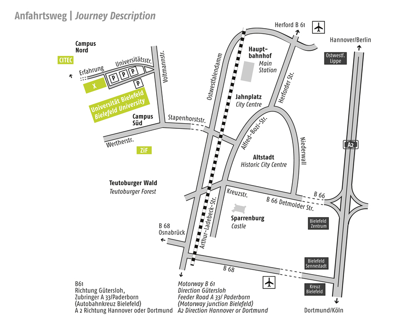 Directions to ZiF (Center for Interdisciplinary Research) 