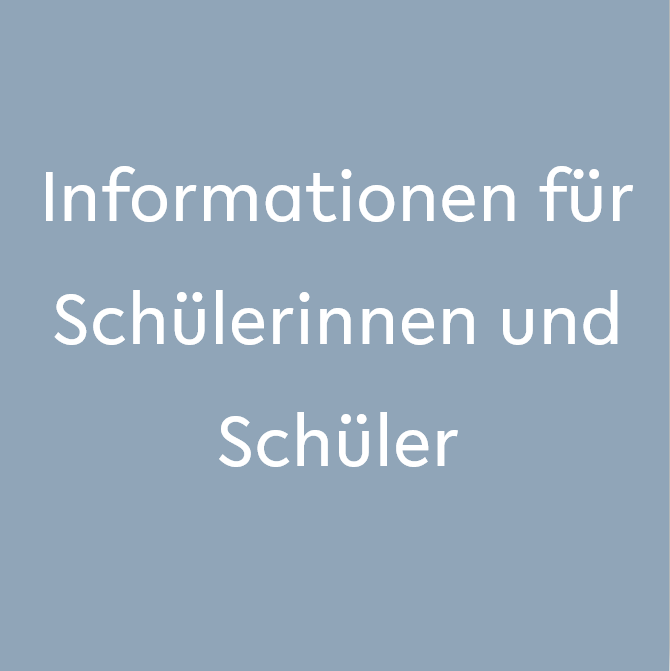 Kachel Informationen Schülerinnen und Schüler