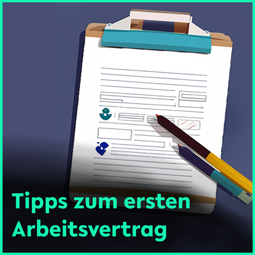 Eine Zeichnung eines Arbeitsvertrags