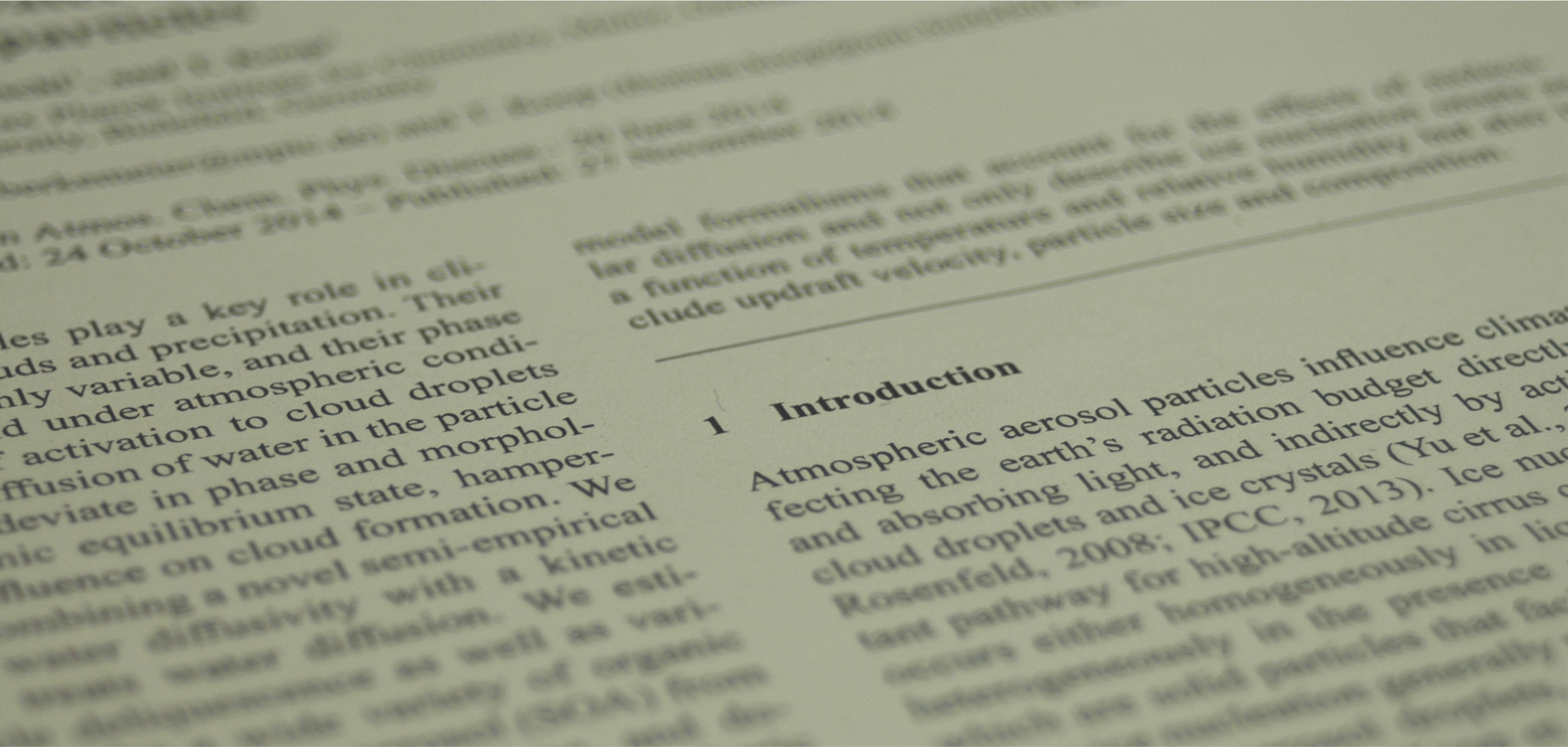 First page of an article published in Atmospheric Chemistry and Physics